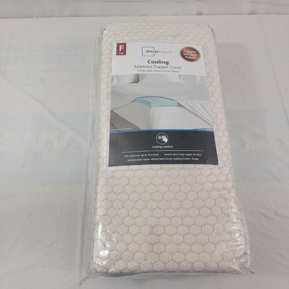 Mainstays COOLING Copper Infused Fabric Mattress Topper Cover – Full Size - Picture 11 of 14